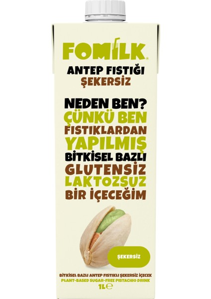 Antep Fıstığı Şekersiz 1 lt