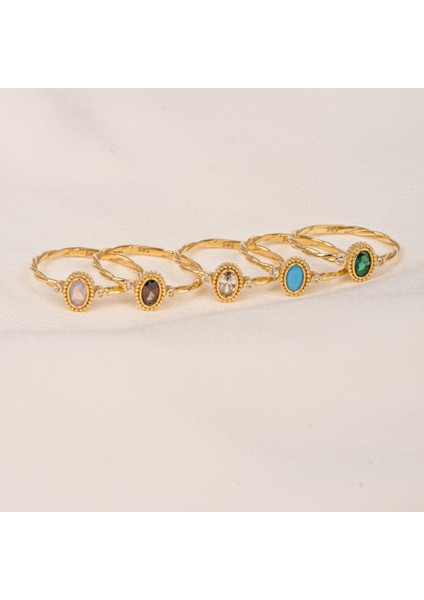 Gümüş Yüzük - 0.50 Karat Zirkon Taşlı Modern Tasarım 925 Ayar Gümüş Evlilik Teklifi Yüzüğü