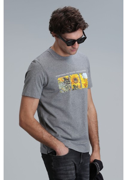 June Modern Grafik T- Shirt Siyah