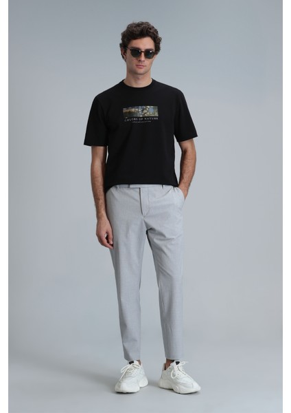Bıanca Modern Grafik T- Shirt Siyah