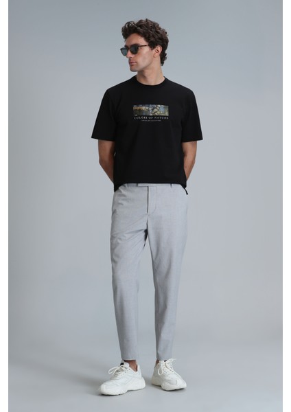 Bıanca Modern Grafik T- Shirt Siyah