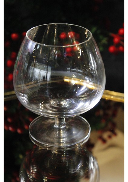 El Imalatı Kristal 6'lı Ayaklı Konyak Kadehi 281358 11488