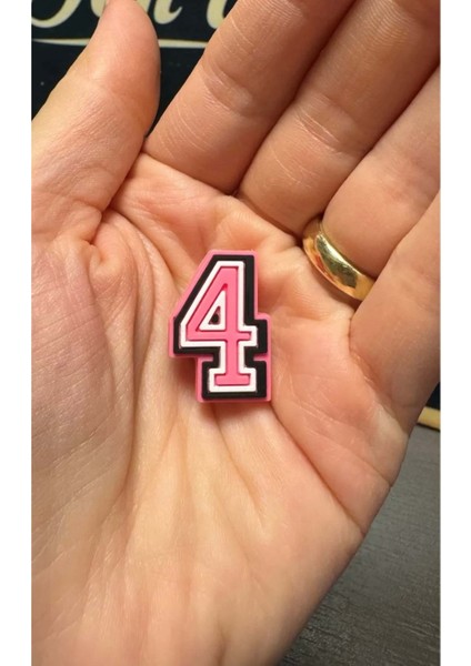 Terlik Süsü/pembe 4 Rakamı