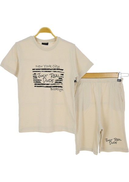 Erkek Çocuk Takım Şortlu Baskılı