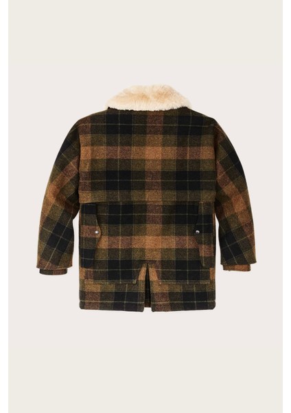 Lined Wool Packer Ceket Looden Heather Plaid fırsatları