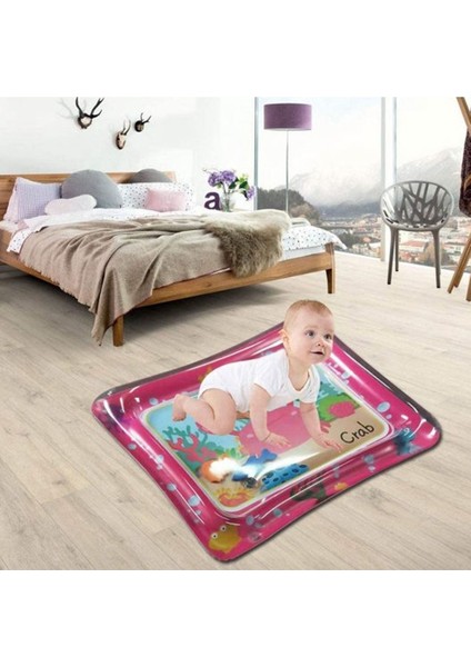 Bebek Su Oyun Matı Tummy Time Aktivite Oyuncağı Su Havuzu - Pembe fiyatları
