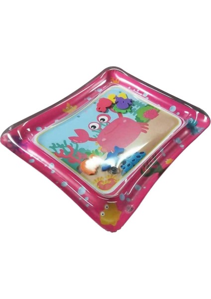 Bebek Su Oyun Matı Tummy Time Aktivite Oyuncağı Su Havuzu - Pembe fırsatları