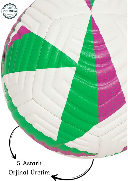 Futbol Topu 2026 5 Astarlı Pompalı Set Dayanıklı Sert Zemin Halı Saha Ekstra Dayanıklı Futbol Topu No:5 FT001 indirimleri