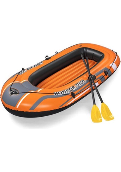 Kondor 3000 Şişme Taban Bot Set 3 Kişilik Pompa + Kürek 242×141 Cm: Sınır Tanımayan Su Eğlencesi!