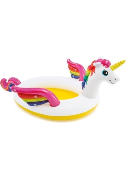 Tek Boynuzlu Unicorn At Çocuk Havuzu Ponny 272 cm Şişme Havuz 57441