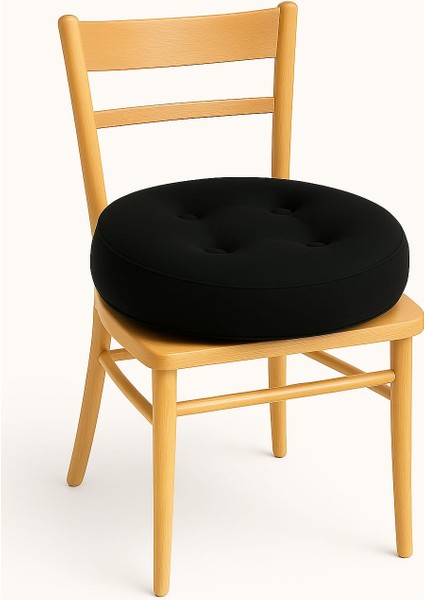 Yuvarlak Oturma Minderi – 40 Cm, Granül Kavçuk Dolgulu, 4 Düğmeli, Döşemelik Kumaş modelleri
