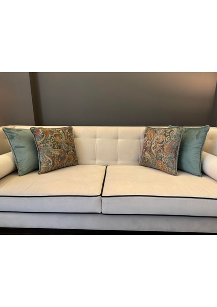 Şal Desenli Kırlent Kılıfı Yeşil fiyatları