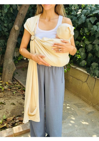 Anakucağı Esnek Halkalı Cepli Bebek Taşıma Şalı, Bebek Askısı Wrap Sling fiyatları
