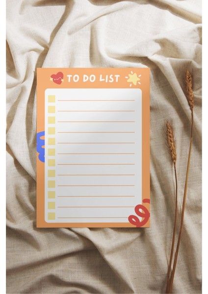 A6 Pinterest Turuncu Çek-Kopar Notepad, Memopad, Note Defteri, To Do List