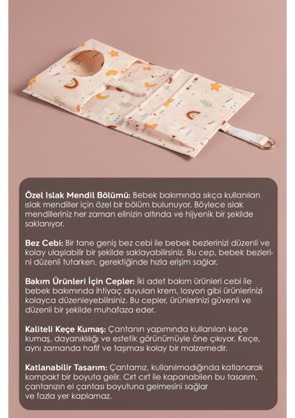Çok Amaçlı Bebek Bakım Çantası Organizer Çok Gözlü Alt Açma Düzenleme Minderi fiyatları
