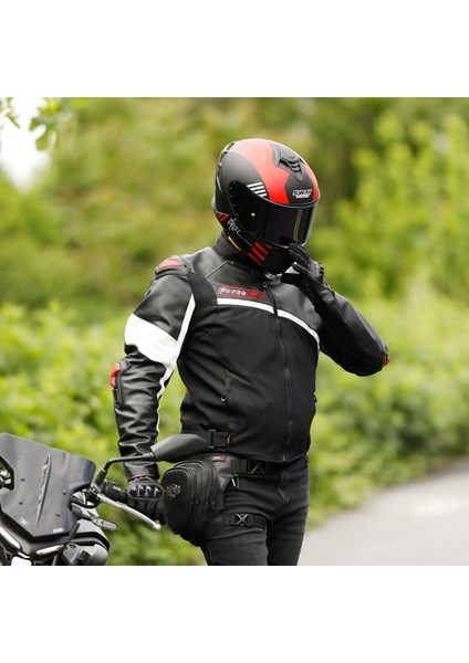 Forte Gt AR54 Deri – Beyaz Korumalı Motosiklet Deri Tekstil Mont Ceket fiyatları