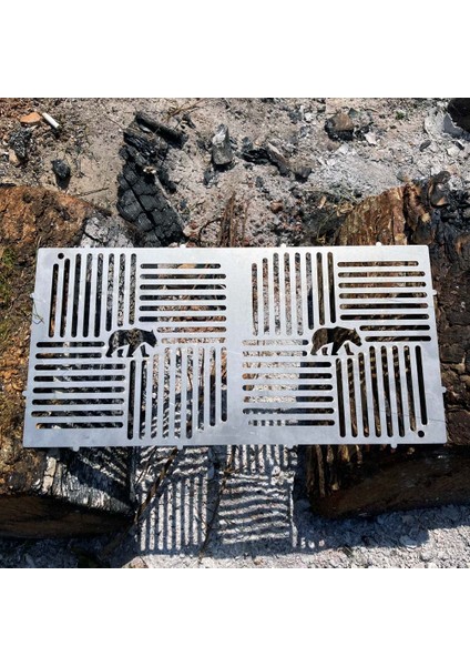 ® Pyrowide Wire™ Yekpare Paslanmaz Çelik Bushcraft Izgara Teli Hafif Portatif 37 × 18 cm fiyatları