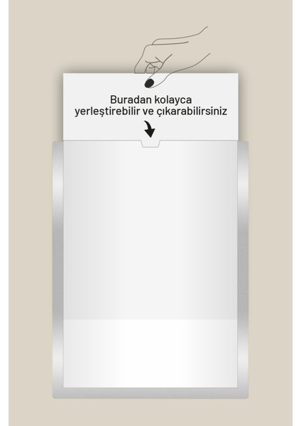 4 Adet A4 Gümüş Belge Sertifika Çerçevesi Kendinden Yapışkanlı Kolay Değiştirilebilir Föylük