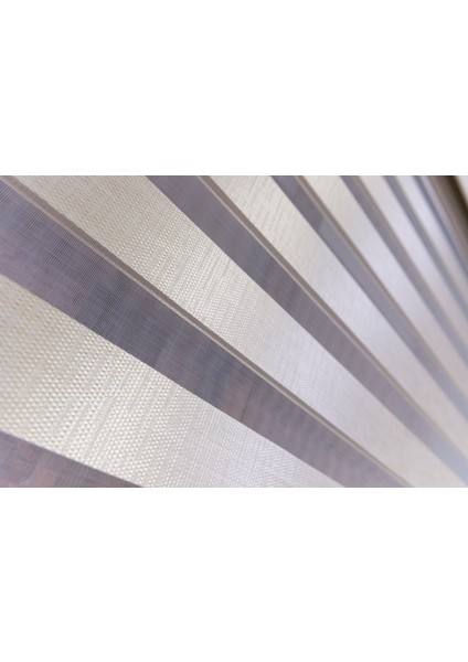Krem Bambu Zebra Perde