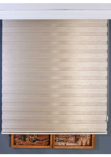 Sütlü Kahve Bambu Zebra Perde