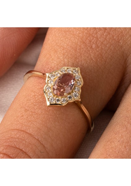 Gümüş Yüzük - Vintage Zultanit Taşlı Gümüş Evlilik Teklifi Hediye 925 Ayar Gümüş Yüzük