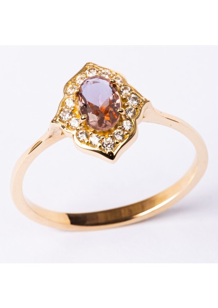 Gümüş Yüzük - Vintage Zultanit Taşlı Gümüş Evlilik Teklifi Hediye 925 Ayar Gümüş Yüzük