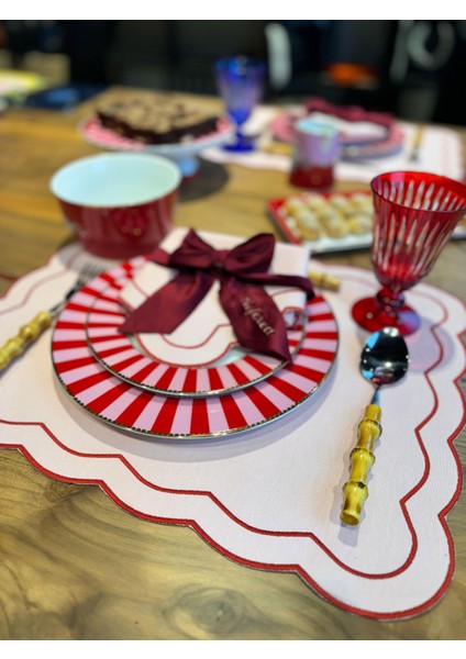 Lucky 2li Amerikan Servis Pembe - Kırmızı fiyatları