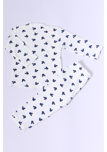 Bebek Pamuk Pijama Takımı Tenkli Baskılı Bisiklet Yaka A2 fırsatları