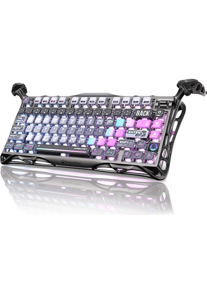 Mercury K1 Pro Rgb Kablosuz Mekanik Gaming Klavye, Alüminyum Çerçeveli, Ingilizce Q, Special Edition, Cyberpunk