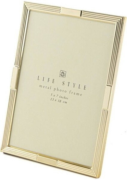 Gold Metal Çerçeve 13X18CM Dekoratif Hediyelik Life Style Photo 1 Adet