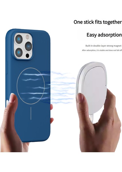 iPhone 13-14 Magsafe ile Uyumlu Yumuşak Soft Mükemmel Manyetik Esnek Silikon Kılıf
