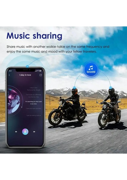 2 Adet Intercom Artçınızla Birlikte Herşeyi Kayıt Edip Beraber Müzik Dinleyebilirsiniz 1000MAH