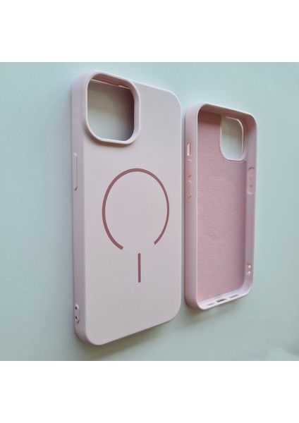 iPhone 13-14 Magsafe ile Uyumlu Yumuşak Soft Mükemmel Manyetik Esnek Silikon Kılıf