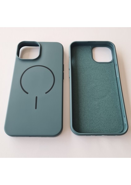 iPhone 13-14 Magsafe ile Uyumlu Yumuşak Soft Mükemmel Manyetik Esnek Silikon Kılıf