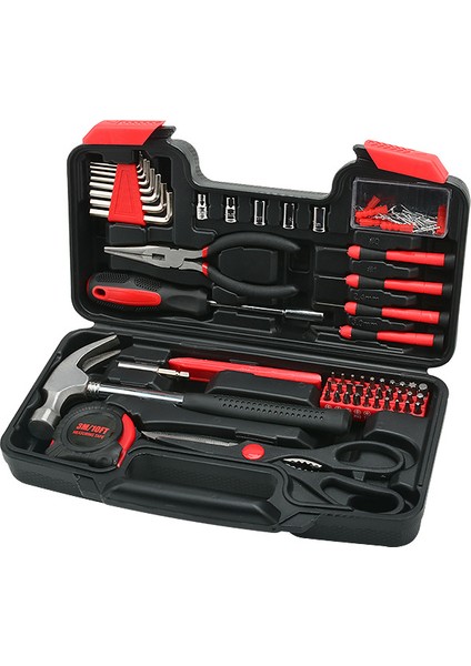 39 Parça Ev Donanım Seti Kombinasyon Alet Seti Karbon Çelik Setler Manuel Alet Kutusu Setleri (Yurt Dışından)