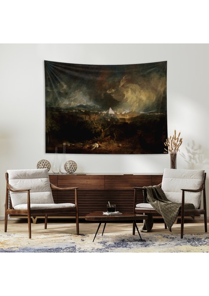 The Fifth Plague Of Egypt Niche Duvar Örtüsü - 100 cm x 135 cm