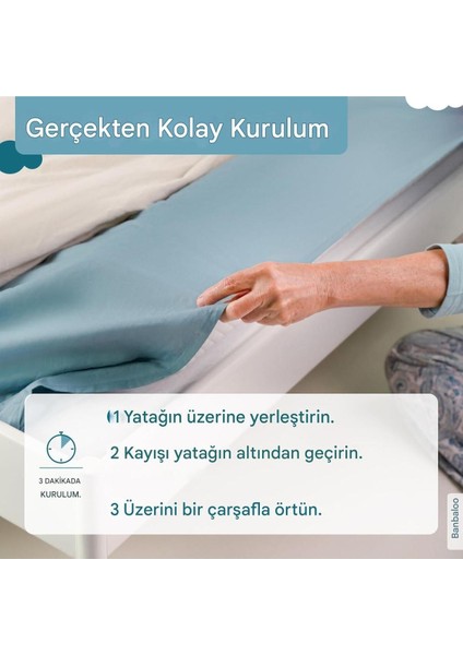Joybed 140 cm Sünger Yatak Bariyeri, Düşmeye Karşı Çocuk Yatak Bariyer
