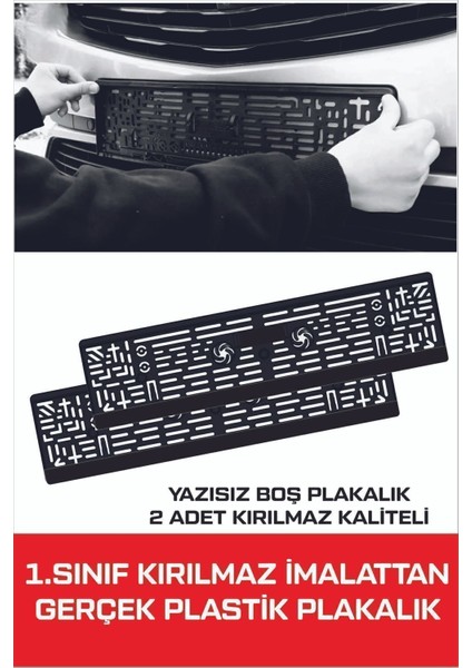 Oto Plakalık Boş Yazısız Siyah 2 Adet Kırılmaz Esnek Oto Plakalık modelleri