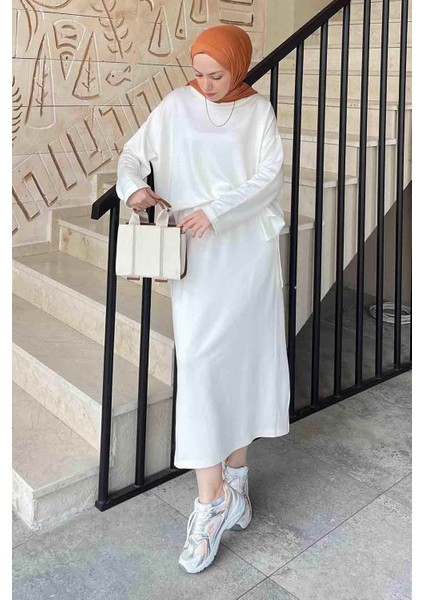 Kristal Etekli Takım Beyaz fiyatları