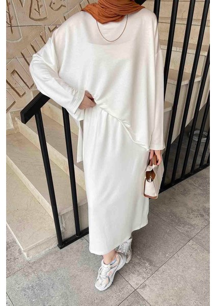 Kristal Etekli Takım Beyaz fırsatları