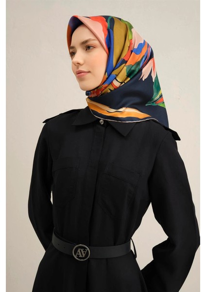 Dj Saf Ipek Eşarp 9340D02 (Twill Ipek) -55