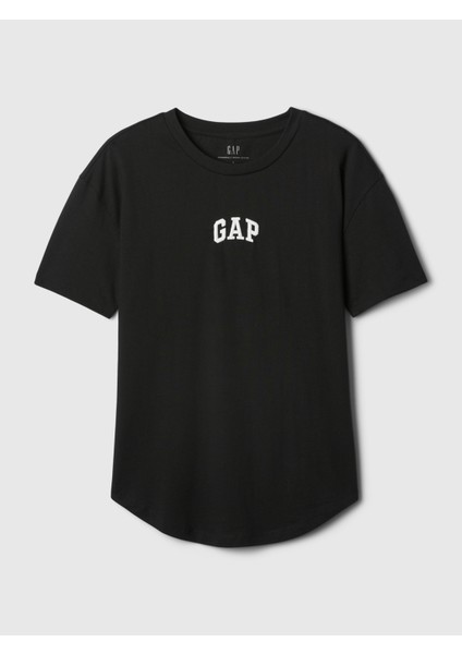 Kadın Siyah Arch Gap Logo T-Shirt fiyatları