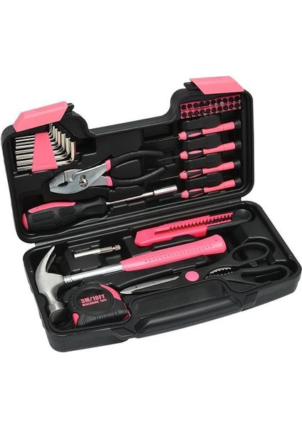 39 Parça Ev Donanım Seti Kombinasyon Alet Seti Karbon Çelik Setler Manuel Alet Kutusu Setleri (Yurt Dışından)