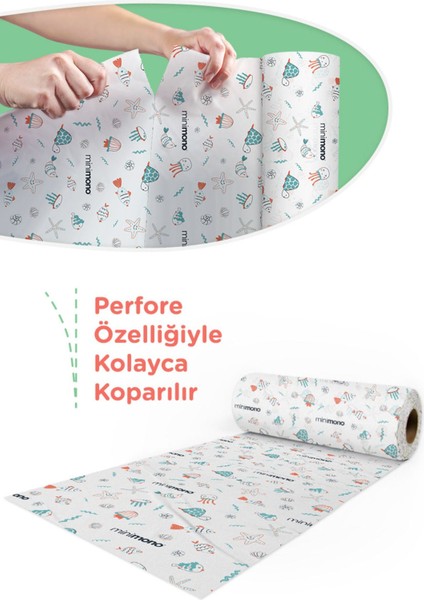 Mama Sandalyesi Altı ve Aktivite Örtüsü - Kullan At- 1 Rulo 10 Adet indirimleri