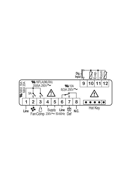 XR06CH 5R0C1 Dijital Termostat 230V 50-60 Hz. indirimleri