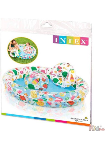 Flamingo- Meyve- Yaz Desenli Çocuk Havuz Seti 122 x 25 cm fiyatları
