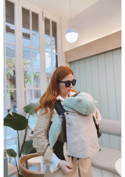 Bebekle Büyüyen %100 Pamuklu 0-4 Yaş Bej New Age Ergonomik Bebek Kangurusu