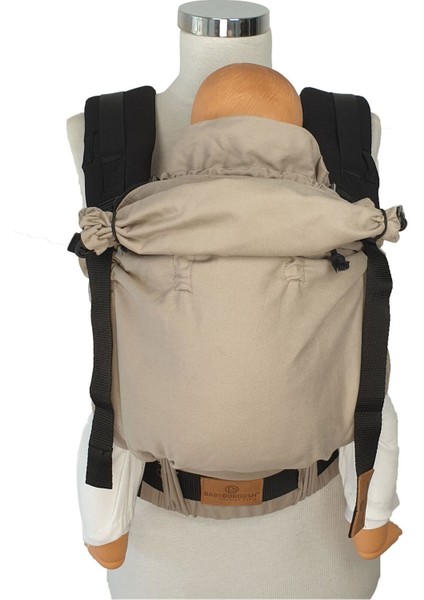 Bebekle Büyüyen %100 Pamuklu 0-4 Yaş Bej New Age Ergonomik Bebek Kangurusu