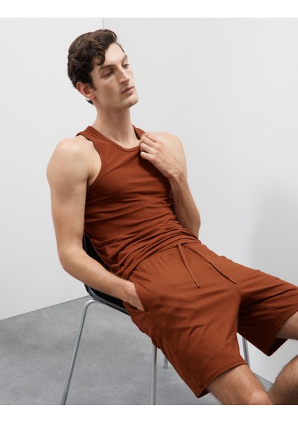 Supima® Pamuk Modal Karışımlı Kolsuz Atlet