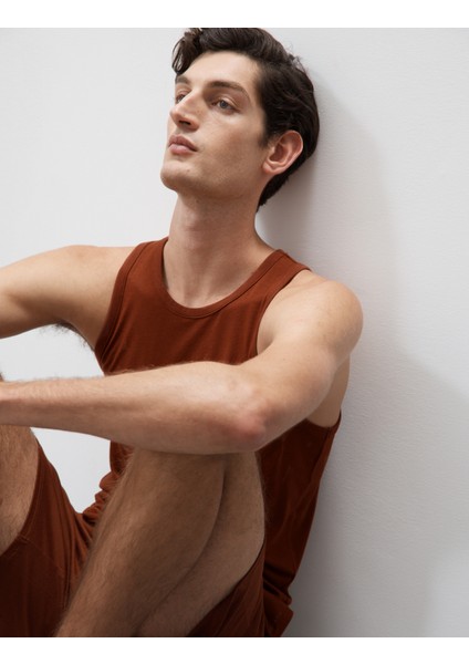 Supima® Pamuk Modal Karışımlı Kolsuz Atlet